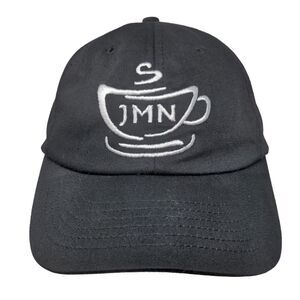 JMN Slideback Hat Black One Size Embroidered Adjustable 6 Panel